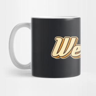 Welder typography Mug